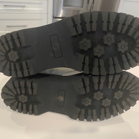 Mix No. 6 Hollin White Combat Boots Lug Soles - Picture 5 of 8